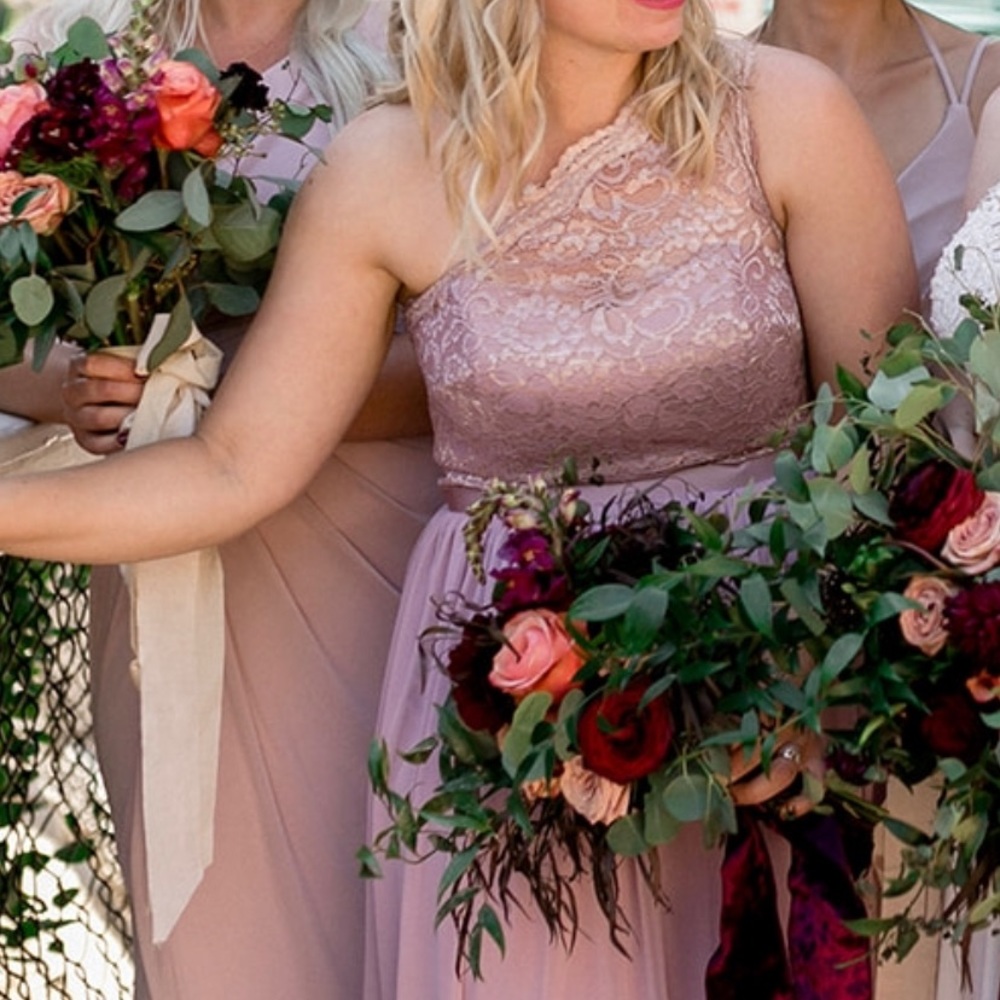 David’s Bridal Bridesmaid Dress - Rose Gold